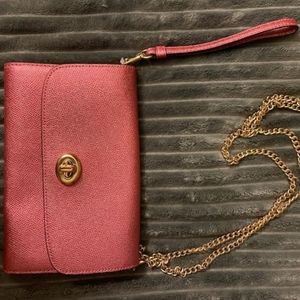 Kate Spade metallic leather crossbody